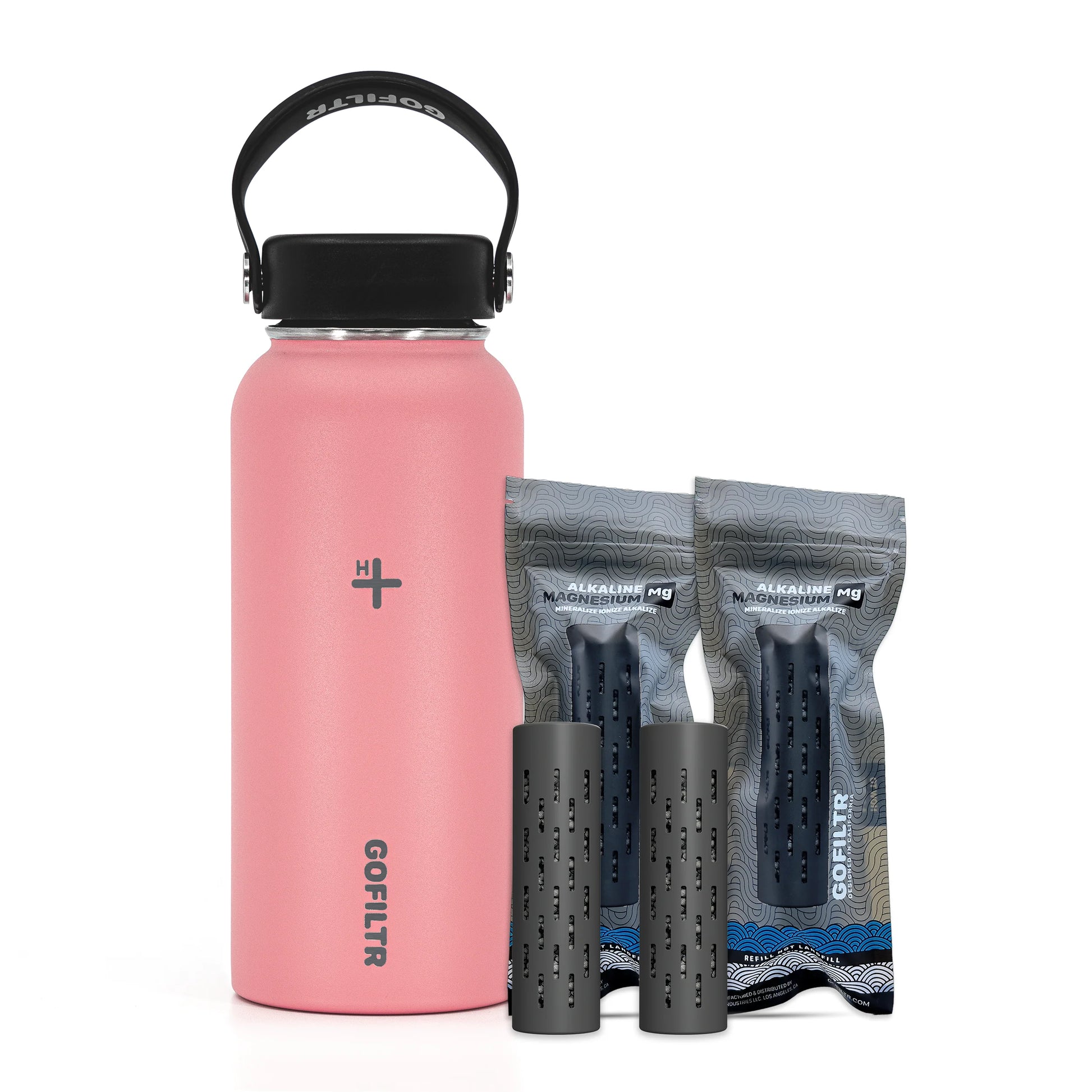 Alkaline Water Bottle 32 Oz - Insulated Water Bottle That Creates 9.5 Ph Alkaline Water